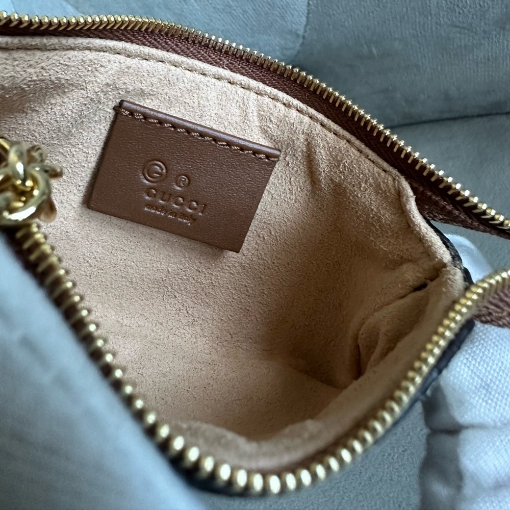 NWT AUTHENTIC Gucci Monogram Key Pouch - Picture 8 of 13